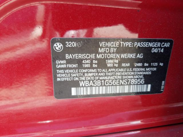 Photo 9 VIN: WBA3B1G56ENS78956 - BMW 320 I 