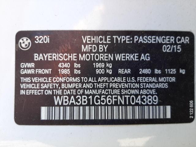 Photo 9 VIN: WBA3B1G56FNT04389 - BMW 320 I 