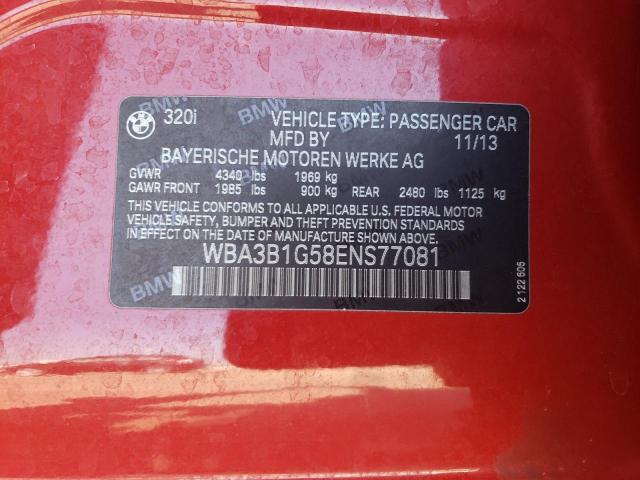 Photo 9 VIN: WBA3B1G58ENS77081 - BMW 320 I 