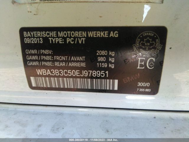 Photo 8 VIN: WBA3B3C50EJ978951 - BMW 328I 