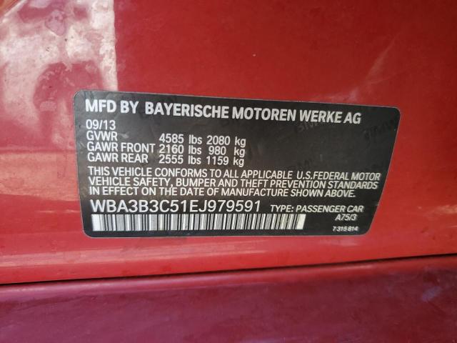 Photo 11 VIN: WBA3B3C51EJ979591 - BMW 3 SERIES 