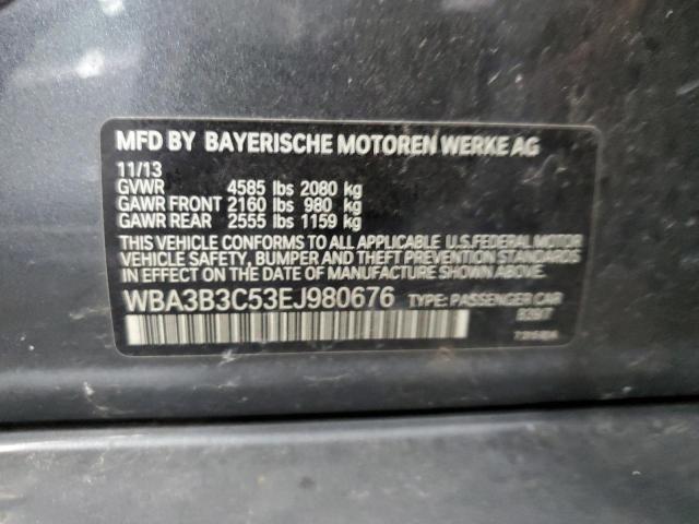 Photo 12 VIN: WBA3B3C53EJ980676 - BMW 3 SERIES 