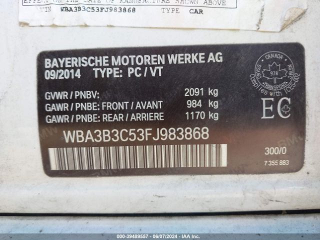 Photo 8 VIN: WBA3B3C53FJ983868 - BMW 328I 