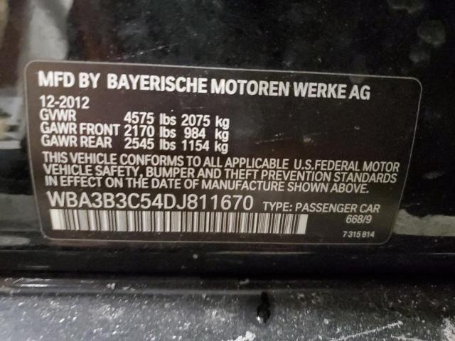 Photo 11 VIN: WBA3B3C54DJ811670 - BMW 3 SERIES 