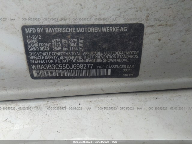 Photo 8 VIN: WBA3B3C55DJ698277 - BMW 3 