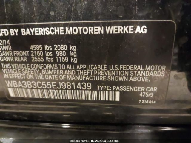 Photo 8 VIN: WBA3B3C55EJ981439 - BMW 328I 