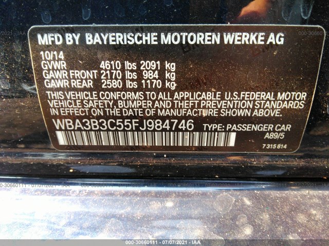 Photo 8 VIN: WBA3B3C55FJ984746 - BMW 3 