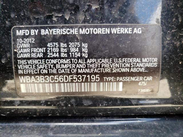 Photo 11 VIN: WBA3B3C56DF537195 - BMW 3 SERIES 