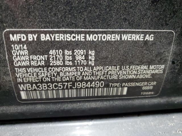 Photo 11 VIN: WBA3B3C57FJ984490 - BMW 3 SERIES 