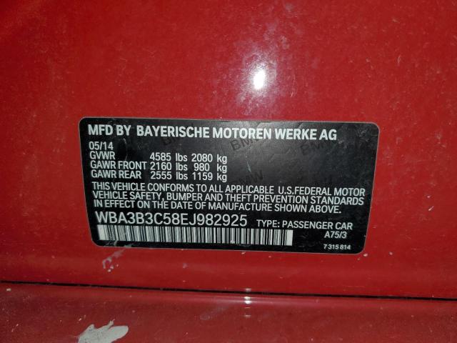 Photo 11 VIN: WBA3B3C58EJ982925 - BMW 3 SERIES 