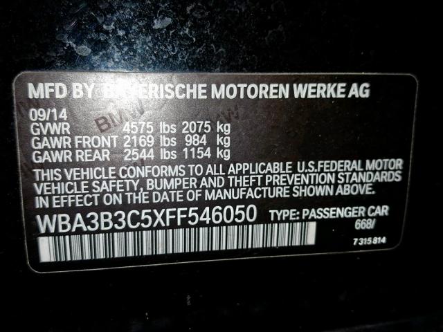 Photo 9 VIN: WBA3B3C5XFF546050 - BMW 328 XI 