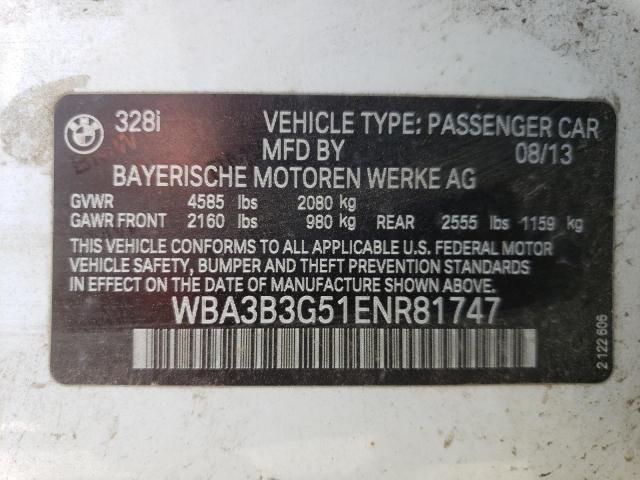 Photo 11 VIN: WBA3B3G51ENR81747 - BMW 328 XI 