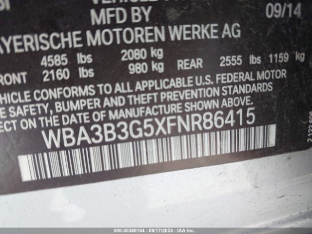 Photo 8 VIN: WBA3B3G5XFNR86415 - BMW 328I 