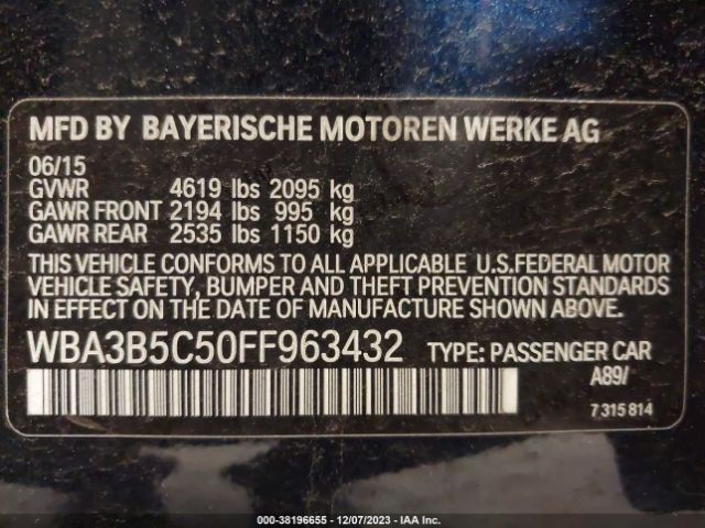 Photo 8 VIN: WBA3B5C50FF963432 - BMW 328I 