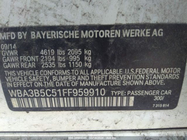 Photo 8 VIN: WBA3B5C51FF959910 - BMW 328I 