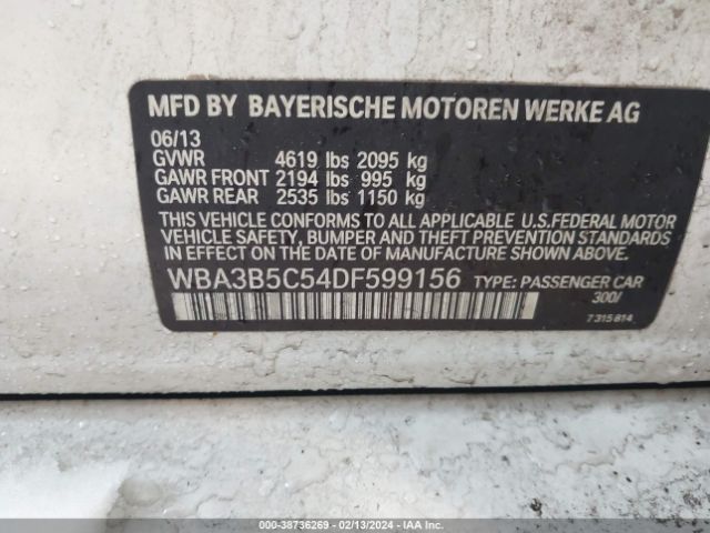 Photo 8 VIN: WBA3B5C54DF599156 - BMW 328I 