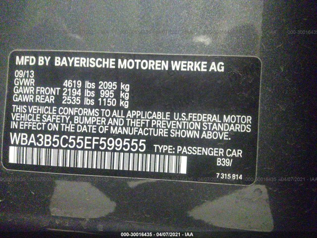 Photo 8 VIN: WBA3B5C55EF599555 - BMW 3 