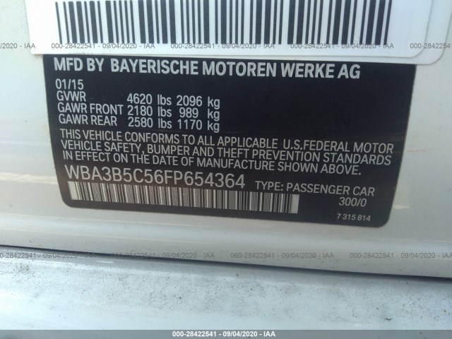 Photo 8 VIN: WBA3B5C56FP654364 - BMW 3 