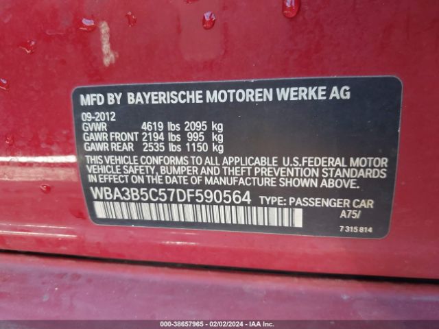 Photo 8 VIN: WBA3B5C57DF590564 - BMW 328I 