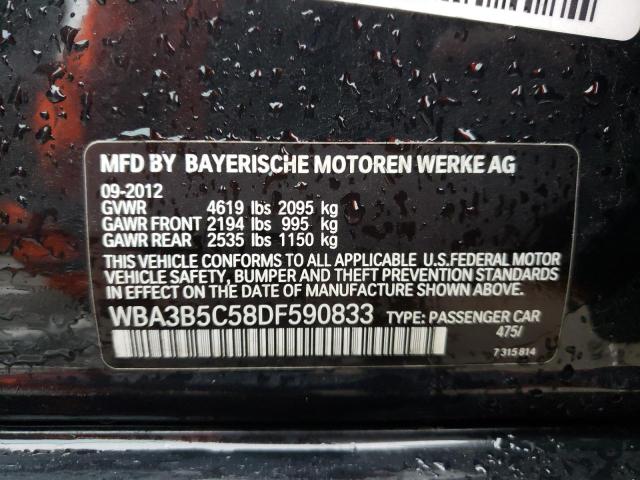 Photo 11 VIN: WBA3B5C58DF590833 - BMW 3 SERIES 