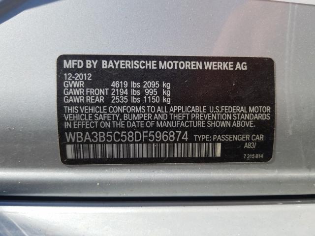 Photo 9 VIN: WBA3B5C58DF596874 - BMW 328 XI SUL 