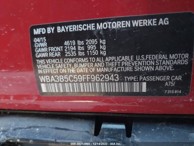 Photo 8 VIN: WBA3B5C59FF962943 - BMW 328I 