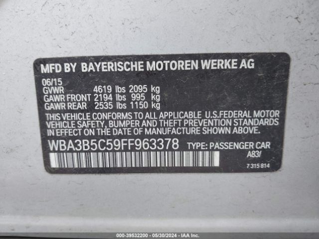 Photo 8 VIN: WBA3B5C59FF963378 - BMW 328I 