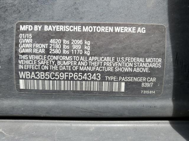 Photo 11 VIN: WBA3B5C59FP654343 - BMW 3 SERIES 