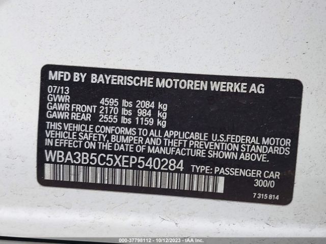 Photo 8 VIN: WBA3B5C5XEP540284 - BMW 328I 