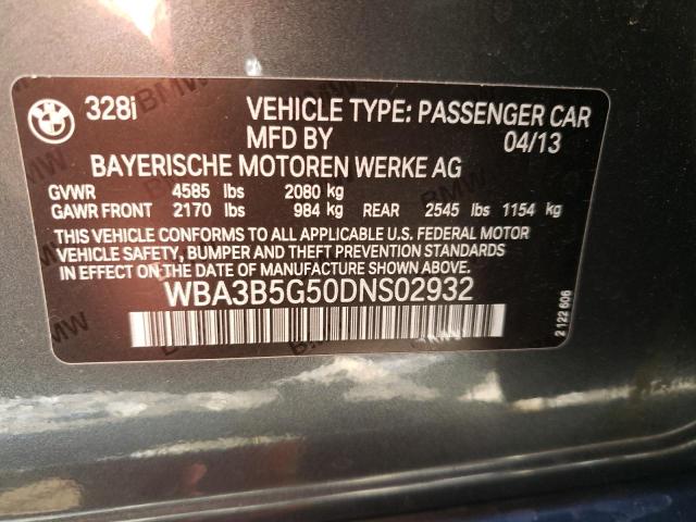 Photo 11 VIN: WBA3B5G50DNS02932 - BMW 328 XI SUL 