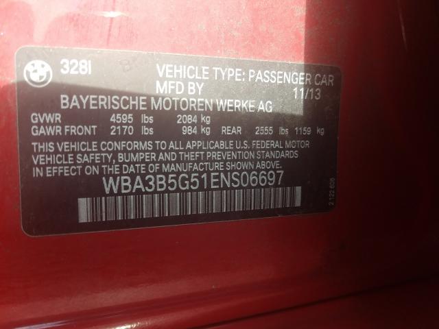 Photo 9 VIN: WBA3B5G51ENS06697 - BMW 328 XI SUL 