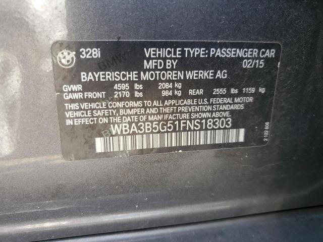 Photo 11 VIN: WBA3B5G51FNS18303 - BMW 328 XI SUL 