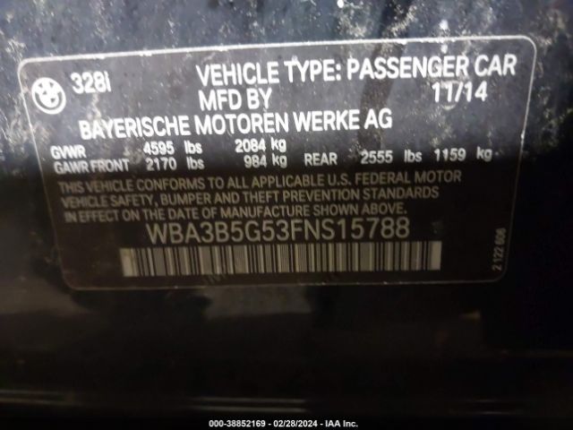 Photo 8 VIN: WBA3B5G53FNS15788 - BMW 328I 