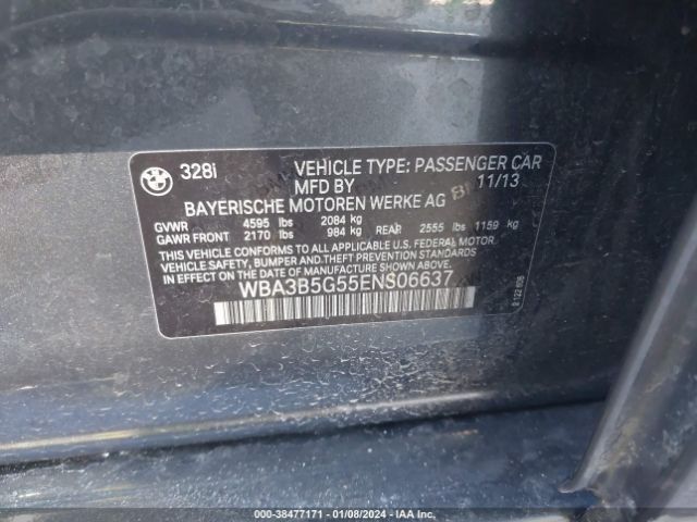 Photo 8 VIN: WBA3B5G55ENS06637 - BMW 328I 