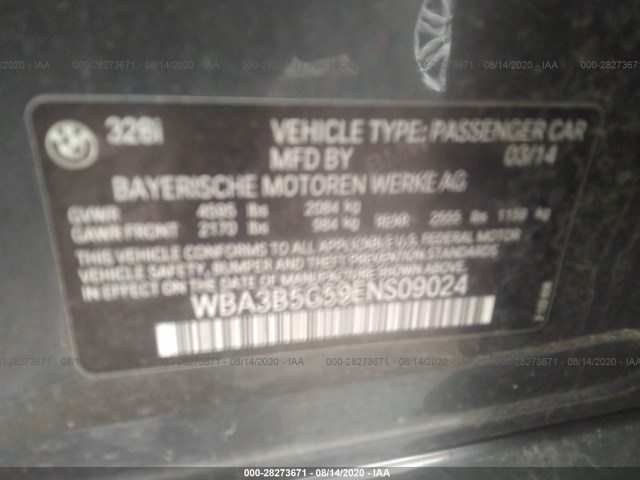 Photo 8 VIN: WBA3B5G59ENS09024 - BMW 3 