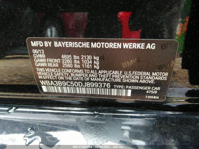 Photo 8 VIN: WBA3B9C50DJ899376 - BMW 3 