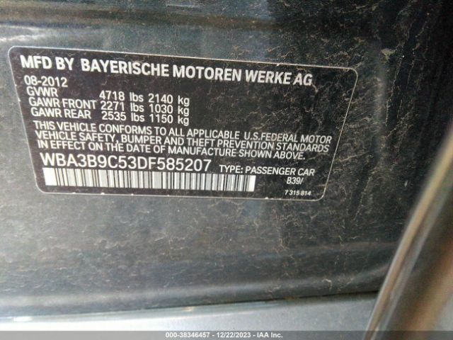 Photo 8 VIN: WBA3B9C53DF585207 - BMW 335I 