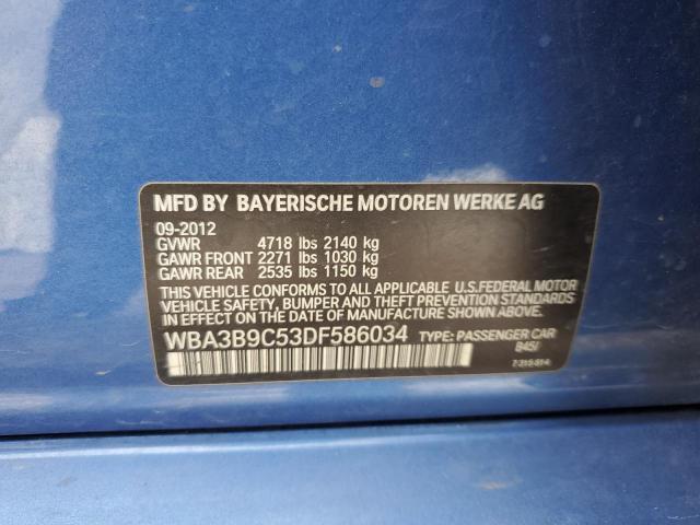 Photo 11 VIN: WBA3B9C53DF586034 - BMW 3 SERIES 