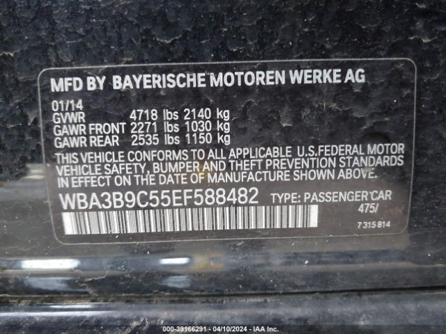 Photo 8 VIN: WBA3B9C55EF588482 - BMW 335I 