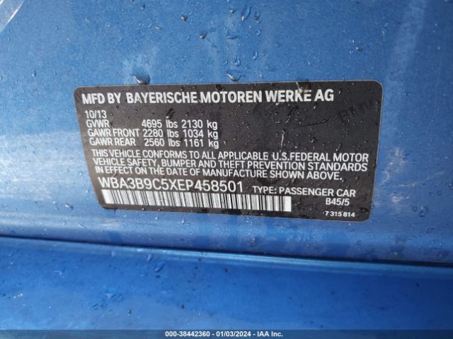 Photo 8 VIN: WBA3B9C5XEP458501 - BMW 335I 