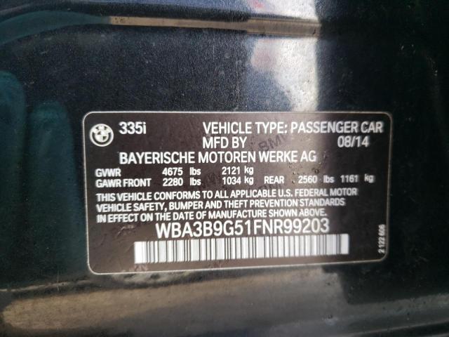 Photo 12 VIN: WBA3B9G51FNR99203 - BMW 3 SERIES 