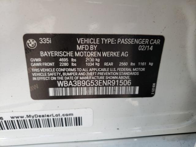 Photo 9 VIN: WBA3B9G53ENR91506 - BMW 335 XI 