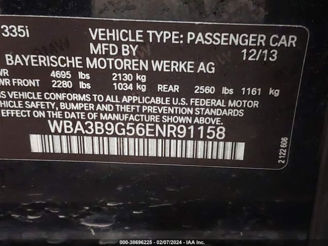 Photo 8 VIN: WBA3B9G56ENR91158 - BMW 335I 