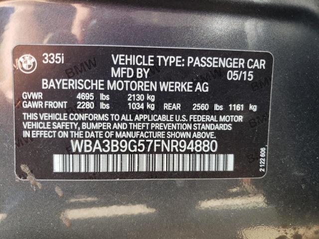 Photo 11 VIN: WBA3B9G57FNR94880 - BMW 335 XI 