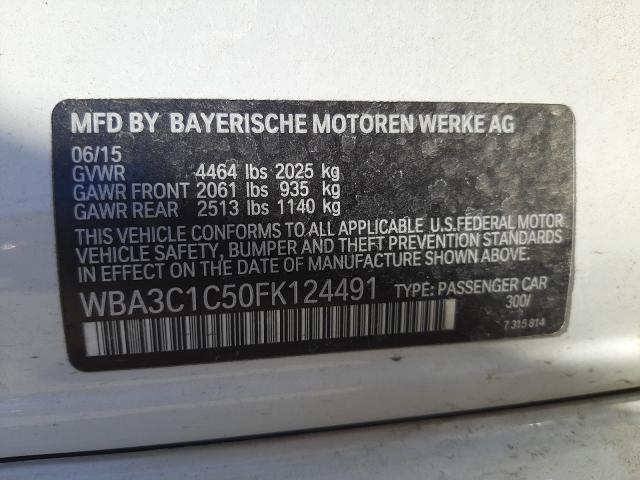 Photo 9 VIN: WBA3C1C50FK124491 - BMW 328 I SULE 