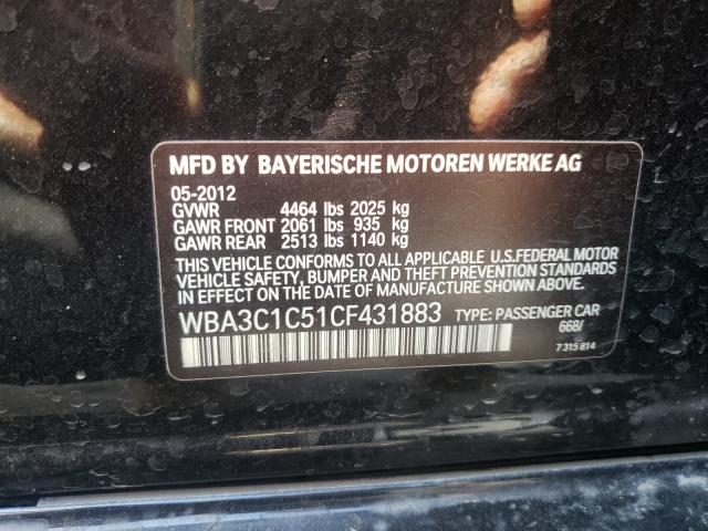 Photo 9 VIN: WBA3C1C51CF431883 - BMW 328 I SULE 