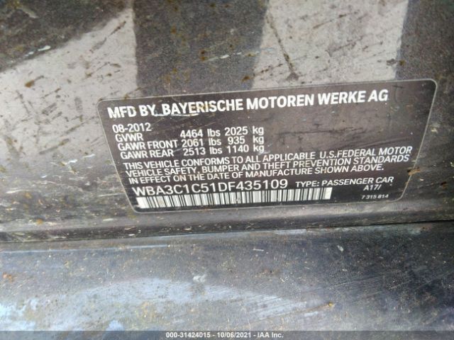 Photo 8 VIN: WBA3C1C51DF435109 - BMW 3 