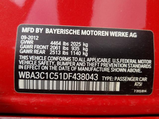 Photo 9 VIN: WBA3C1C51DF438043 - BMW 328 I SULE 