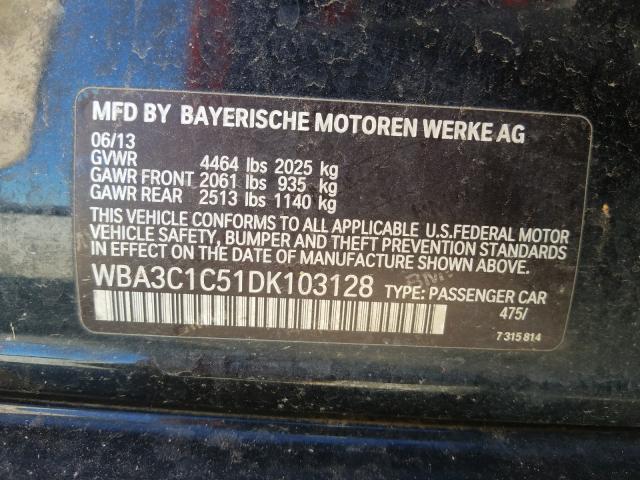 Photo 9 VIN: WBA3C1C51DK103128 - BMW 328 I SULE 