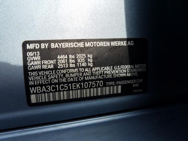 Photo 9 VIN: WBA3C1C51EK107570 - BMW 328 I SULE 